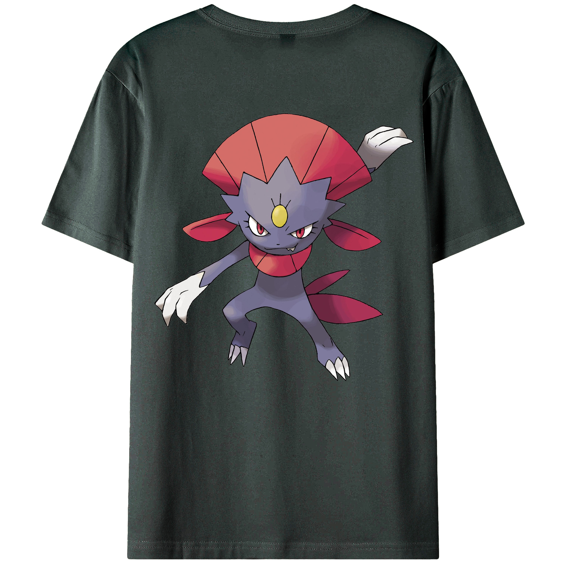 （画像用） ポケットモンスター Pokémon 綿100％ メンズ半袖Tシャツ（バックプリント） 通気性